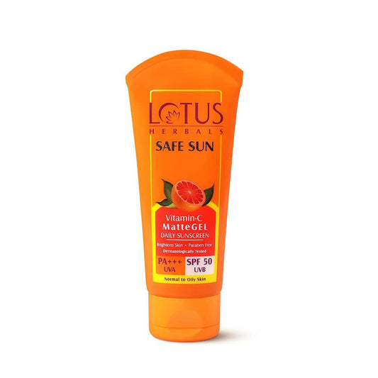 Buy Lotus Herbals Safe Sun Vitamin C Matte Gel Daily Sunscreen SPF 50 PA+++ from DrMediCart, Ship from India to USA