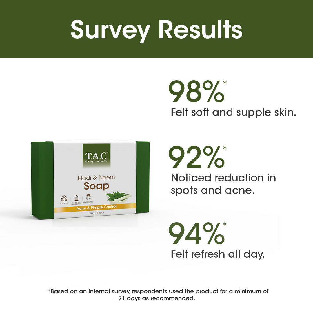 TAC - The Ayurveda Co. Eladi & Neem Soap - DrMediCart