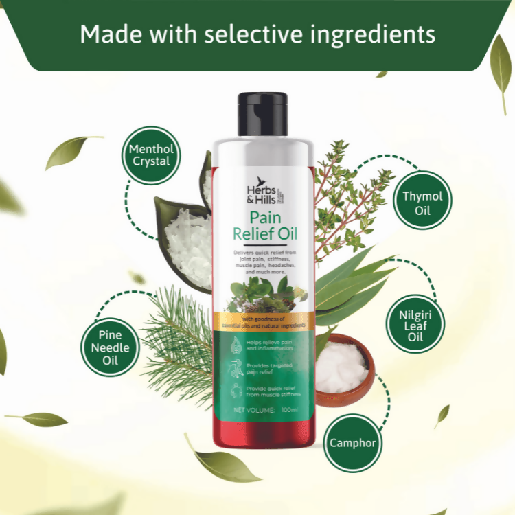 Herbs & Hills Pain Relief Oil