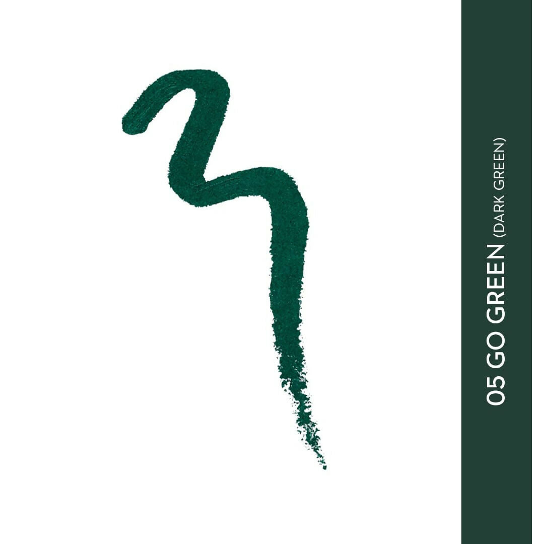 Sugar Cosmetics Kohl of Honour Intense Kajal Upto 12 hrs, Long Lasting, Smudge Proof & Waterproof Kajal - 05 Go Green