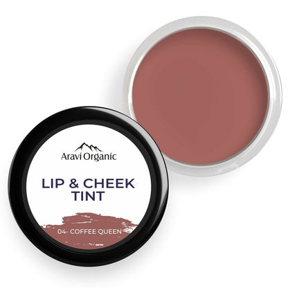 aravi organic everyday vegan lip and cheek tint coffee queen buy in usa