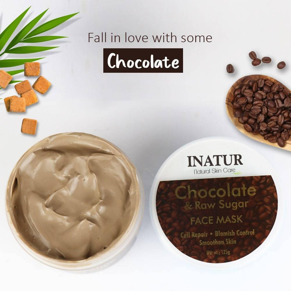 Inatur Chocolate & Raw Sugar Face Mask