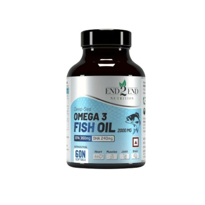 End2End Nutrition Deep Sea Omega 3 Fish Oil Capsules