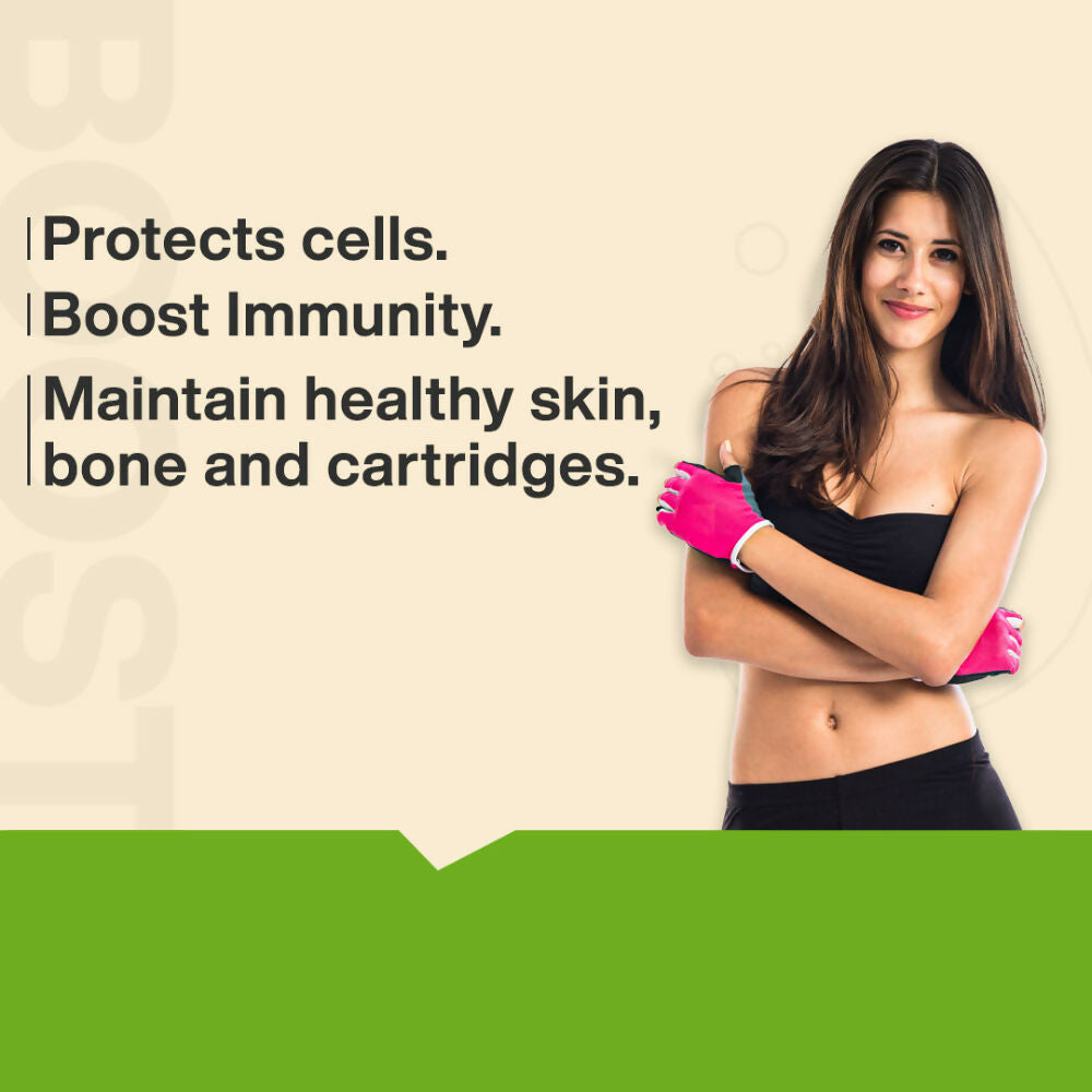 MyFitFuel Natural Vitamin C Amla Extract + Zinc Plant Based Capsules