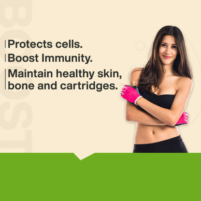 MyFitFuel Natural Vitamin C Amla Extract + Zinc Plant Based Capsules