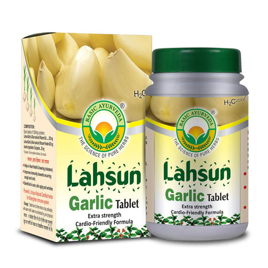 Buy Basic Ayurveda Lahsun Garlic Tablet from DrMediCart, Ship from India to USA