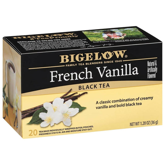 Bigelow Tea French Vanilla Black Tea Caffeinated Freshness & Aroma Caffeinated