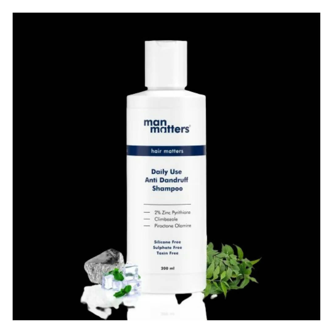 Man Matters Anti Dandruff Daily Use Shampoo, Reduces Dandruff, Flaking & Soothes Scalp Irritatio