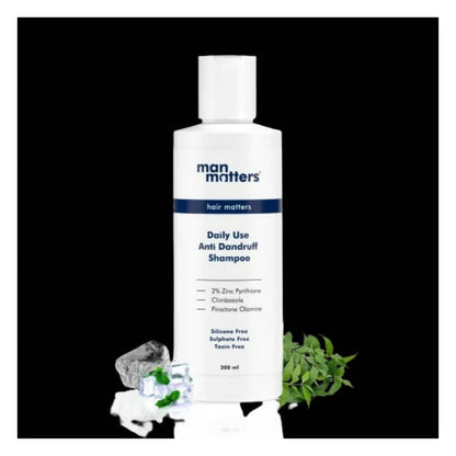Man Matters Anti Dandruff Daily Use Shampoo, Reduces Dandruff, Flaking & Soothes Scalp Irritatio
