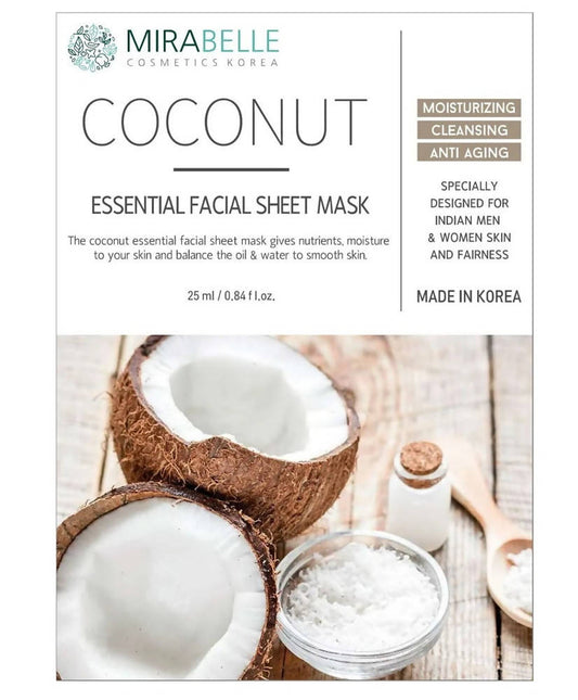 Mirabelle Korea Coconut Essential Facial Sheet Mask