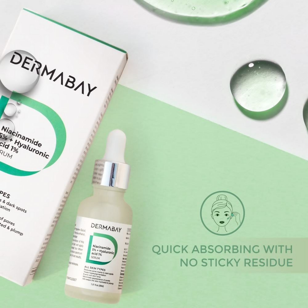 Dermabay Niacinamide 5%+ Hyaluronic acid 1% Serum