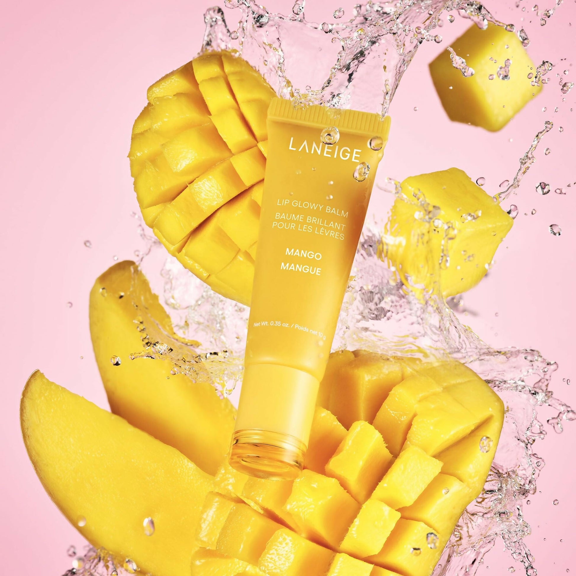 Laneige Lip Glowy Balm - Mango - Korean Lip Balm