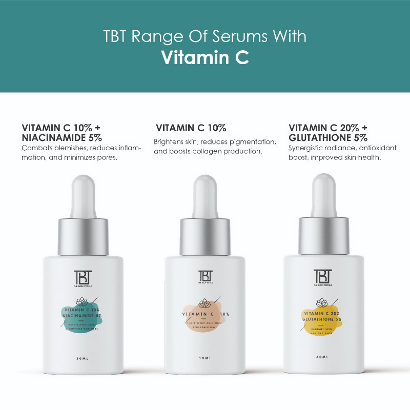 The Body Temple Vitamin C 10% + Niacinamide 5% Face Serum