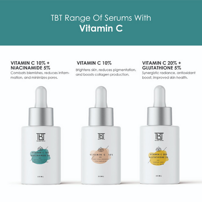 The Body Temple Vitamin C 10% + Niacinamide 5% Face Serum