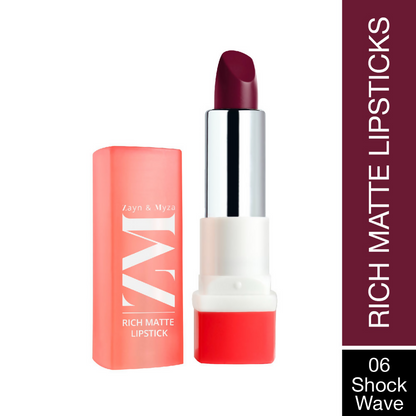 Zayn & Myza Rich Matte Lipstick - Shock Wave