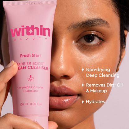 Within Beauty Fresh Start Barrier Boost Cream Face Cleanser
