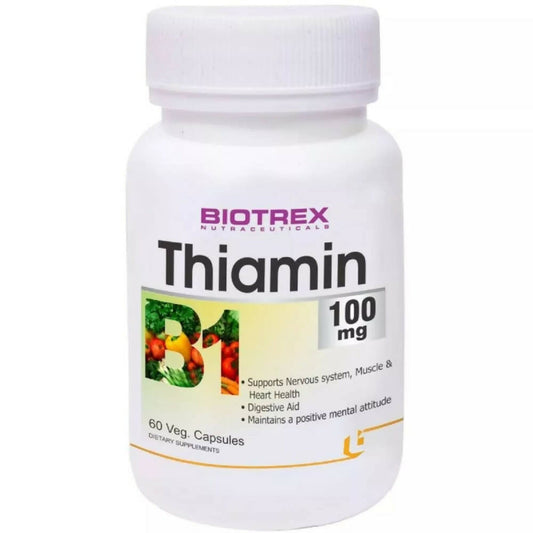 Buy Biotrex Thiamin 100mg Veg Capsules from DrMediCart, Ship from India to USA