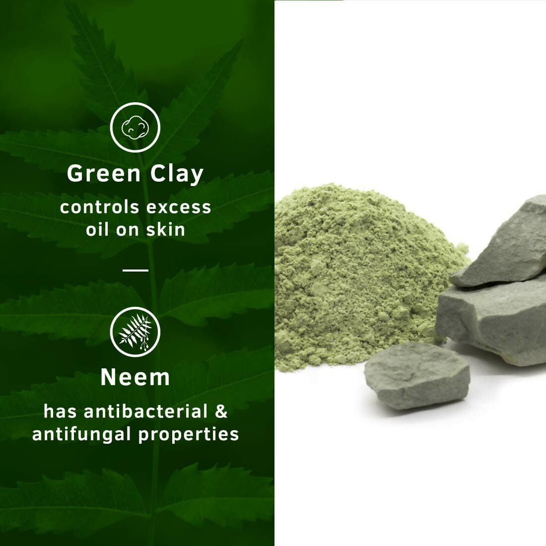 Ustraa Deo Soap For Men - Neem and Green Clay, Sea Minerals, & Activated Charcoal