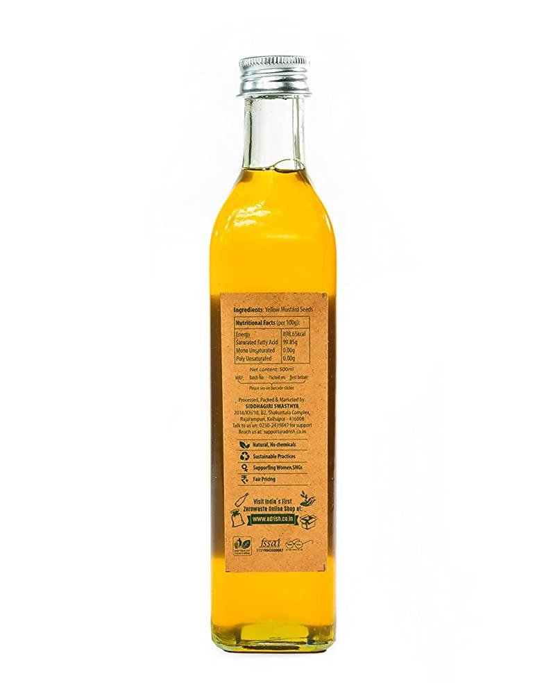 Adrish Wood Pressed Yellow Mustard Oil