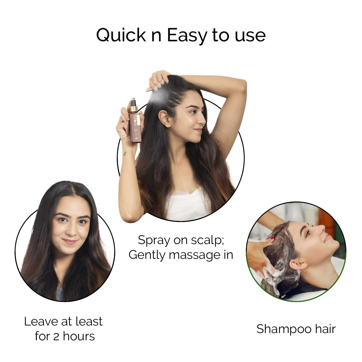 Pyoura Brahmi Non-Oily Hair Spray Serum Mist Natural Conditioner