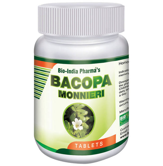 Buy Bio India Homeopathy Bacopa Monnieri Tablets from DrMediCart, Ship from India to USA