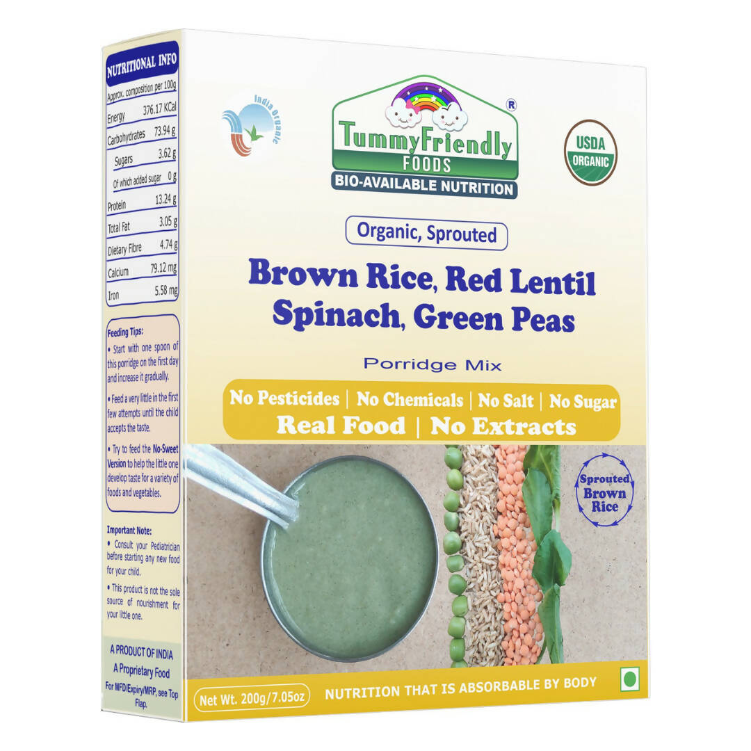 TummyFriendly Foods Stage3 Porridge Mixes for 8 Months Old Baby Ragi, Brown Rice Combo - Drmedicart