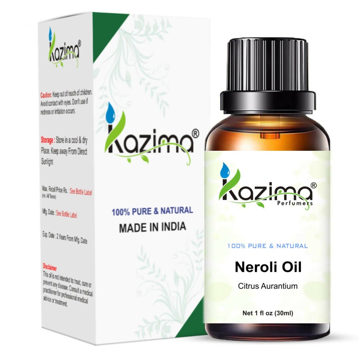 Kazima Neroli Essential Oil for Skin & Hair Care
