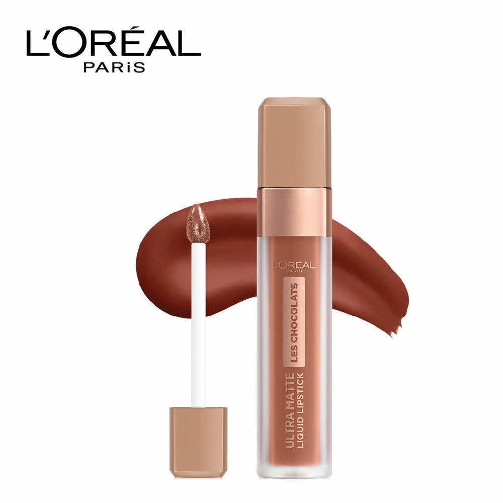 L'Oreal Paris Les Chocolats Ultra Matte Liquid Lipstick - 862 Volupto Choco - DrMediCart