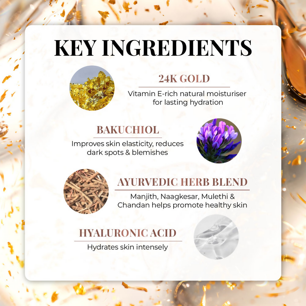 Just Herbs 24K Gold & Bakuchiol Deep Nourishing Face Serum