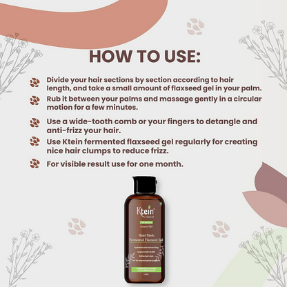 Ktein Natural 100% Plant Based Fermented Flaxseed Gel