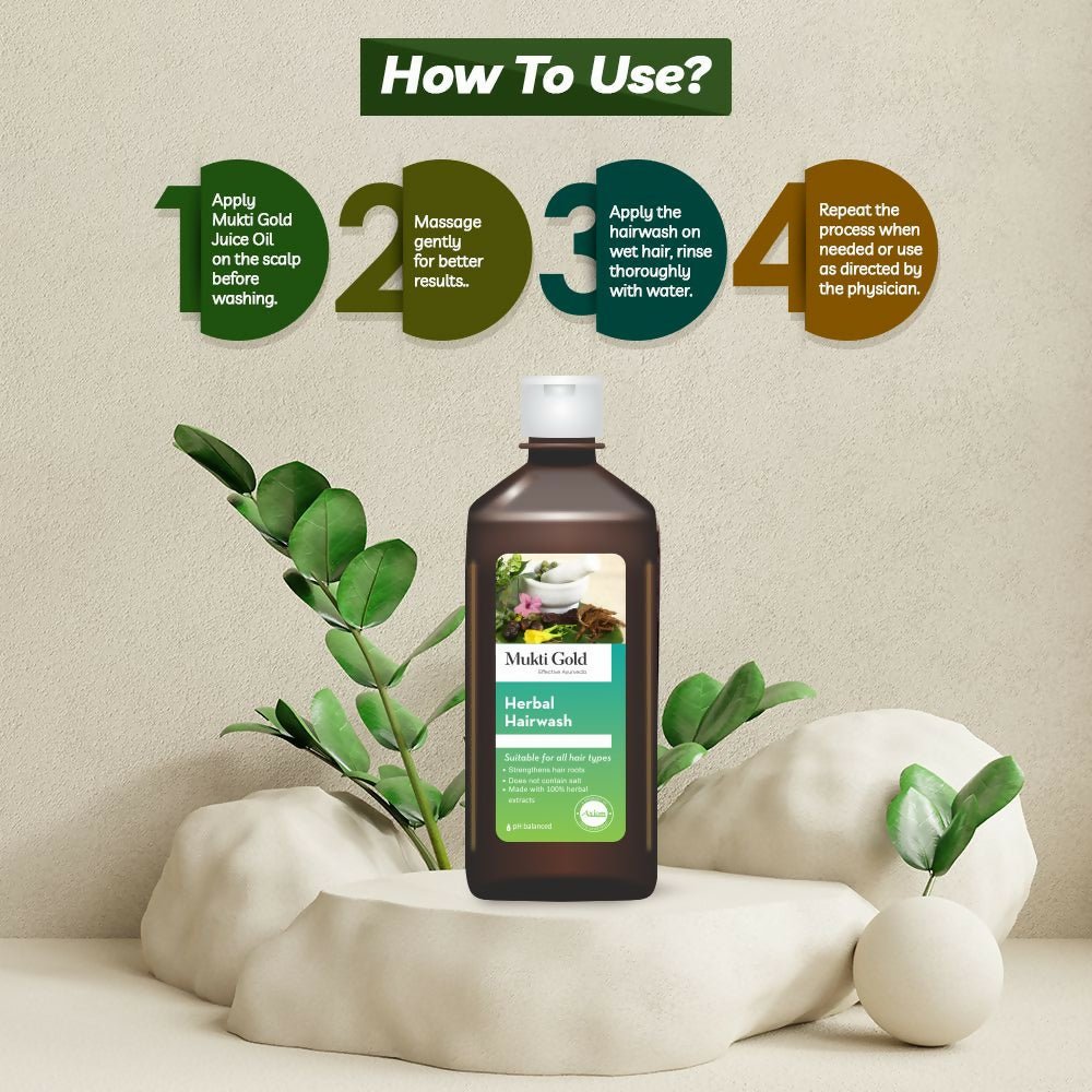 Axiom Mukti Gold Herbal Hair Wash (Flip Top)