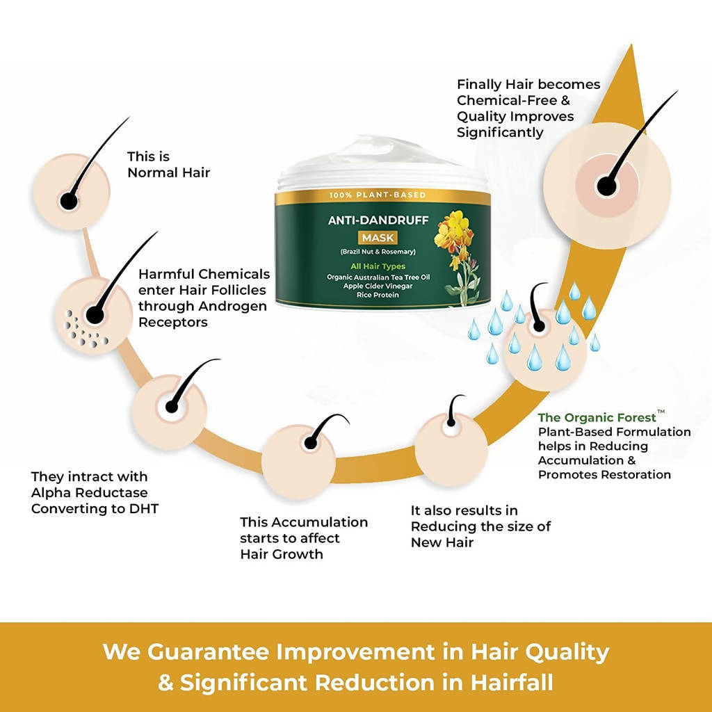 The Organic Forest Anti-Dandruff Hair Mask - Drmedicart