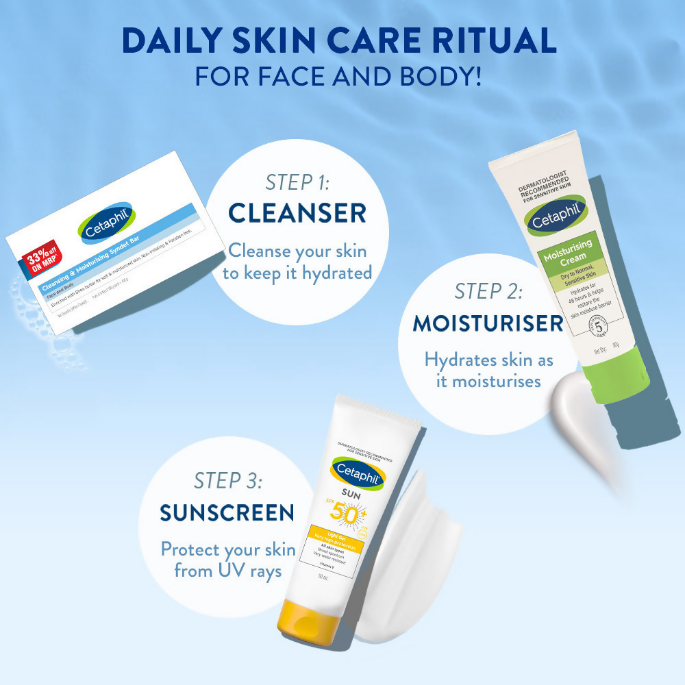 Cetaphil Cleansing & Moisturizing Syndet Bar