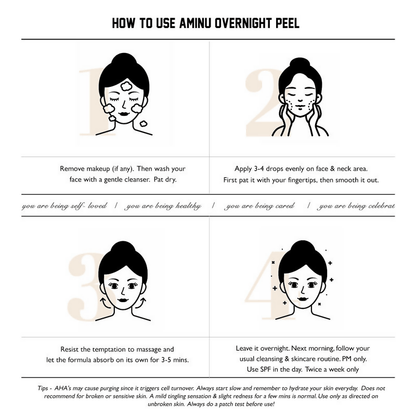 Aminu Overnight Peel for Dull, Uneven Skin & Congested Pores