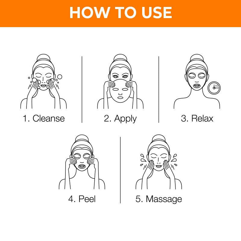 Nykaa Skin Secrets Indian Rituals Sandalwood + Orange Peel Sheet Mask For Glowing & Calm Skin - Drmedicart