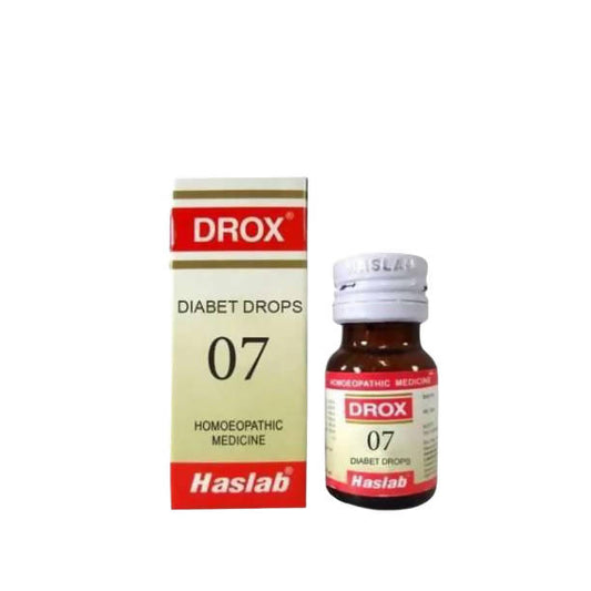 Buy Haslab Homeopathy Drox 07 Diabet Drops from DrMediCart, Ship from India to USA
