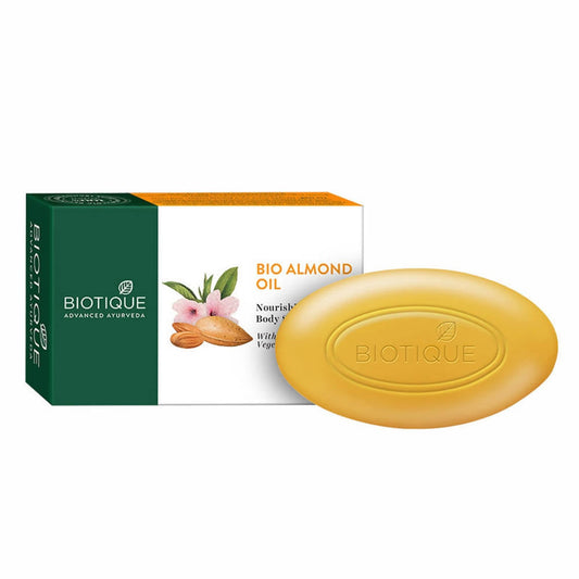 Buy Biotique Advanced Ayurveda Bio Almond Oil Nourishing Body Soap from DrMediCart, Ship from India to USA