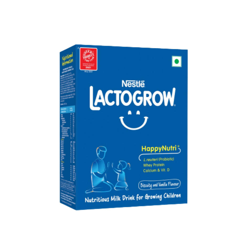Nestle Lactogrow Nutritious Milk Drink Powder, Biscuity Vanilla Flavor (2-6 Years)