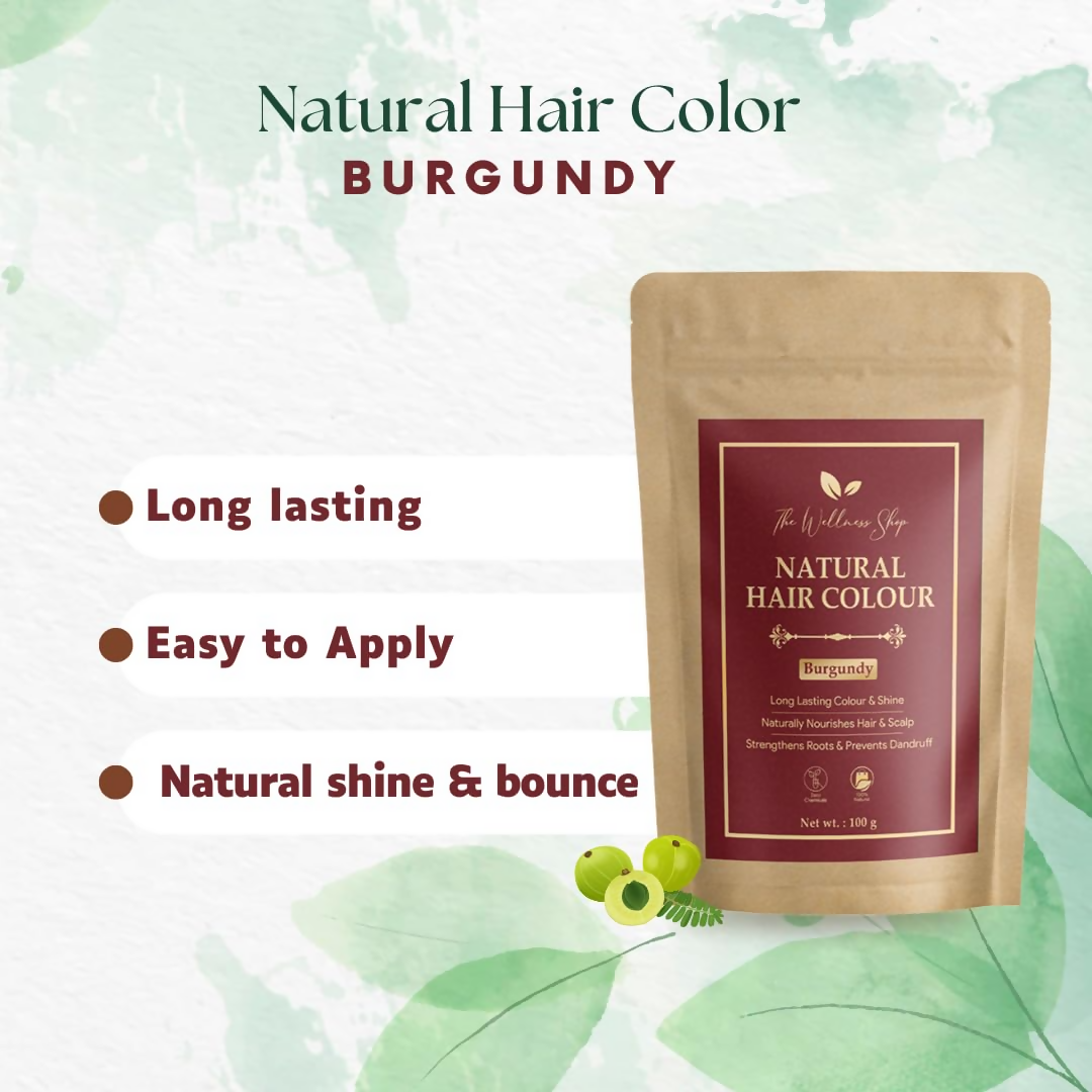 The Wellness Shop Natural Hair Colour - Burgundy - Drmedicart