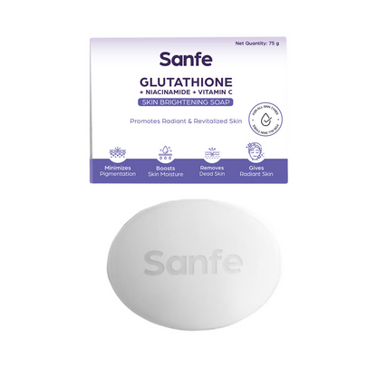 Sanfe Glutathione + Niacinamide + Vitamin C Brightening Soap