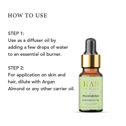 Ras Luxury Oils Palmarosa Pure Essential Oil