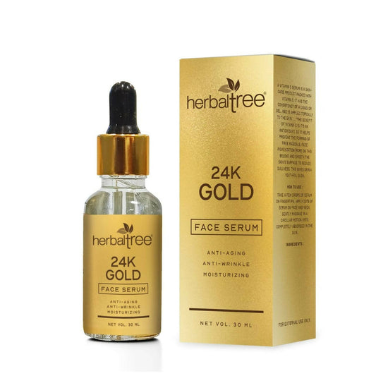 Buy Herbal Tree 24K Gold Face Serum from DrMediCart, Ship from India to USA