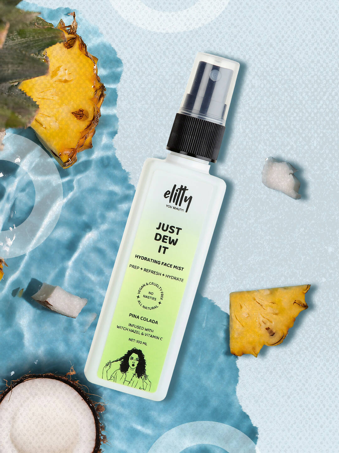 Elitty Just dew it - Hydrating Hydrating Pina Colada Face Mist - DrMediCart