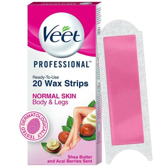 Veet Professional Waxing Strips for Women - Normal Skin