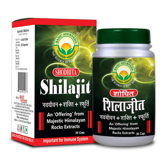 Buy Basic Ayurveda Shodhita Sj Capsules from DrMediCart, Ship from India to USA