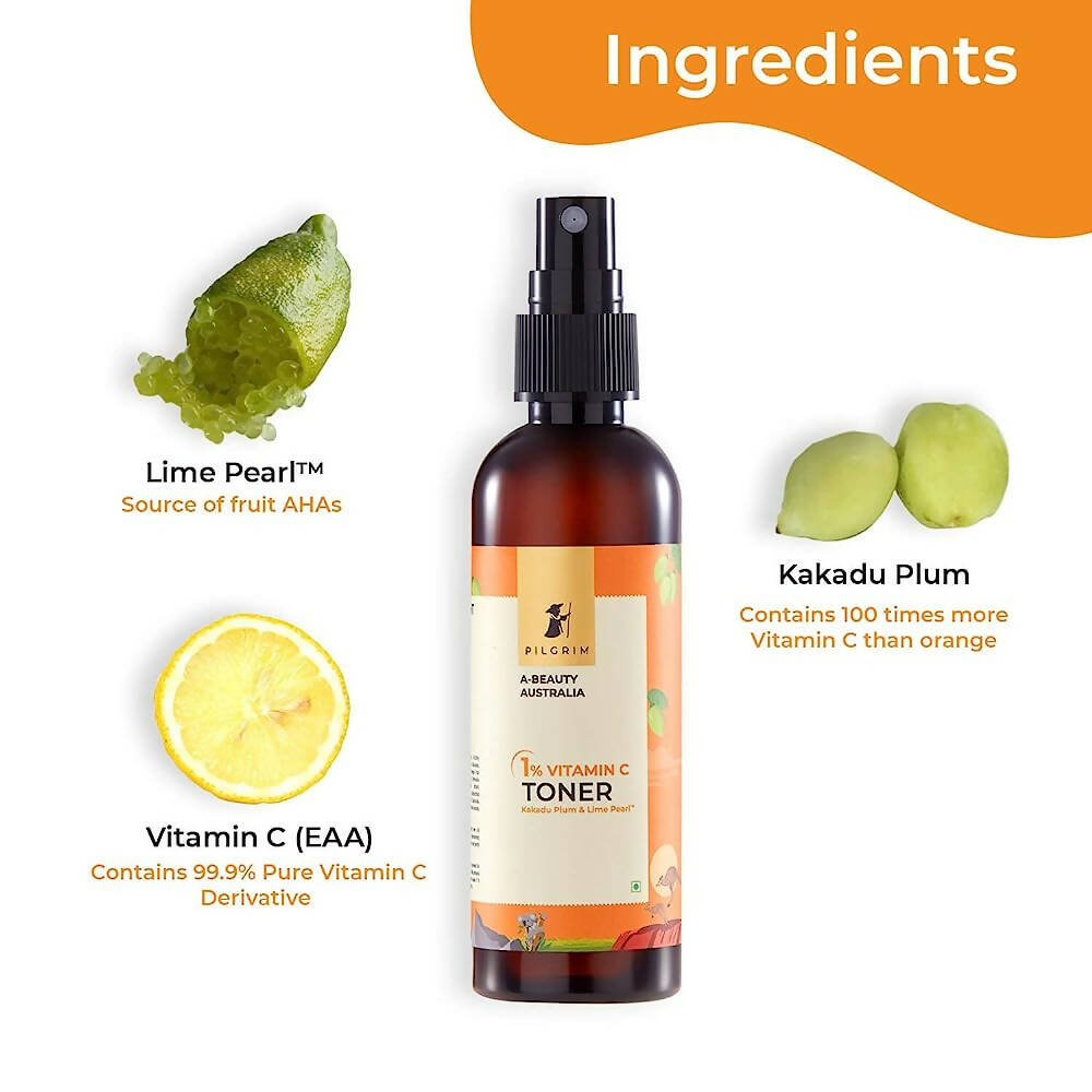 Pilgrim Australian 1% Vitamin C Toner for Glowing Skin