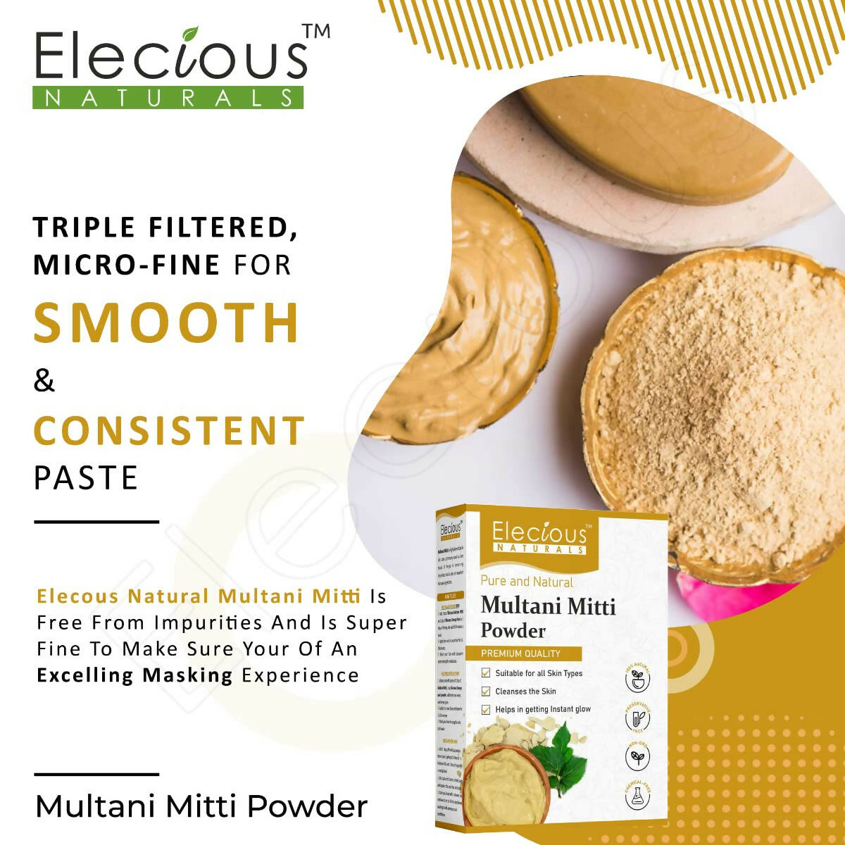 Buy Elecious Naturals Multani Mitti Powder from DrMediCart, Ship from India to USA