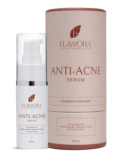 Flawora D-Tan Lotion, Anti Acne Serum, Anti-Grey Hair Serum and Gold Face Serum Combo