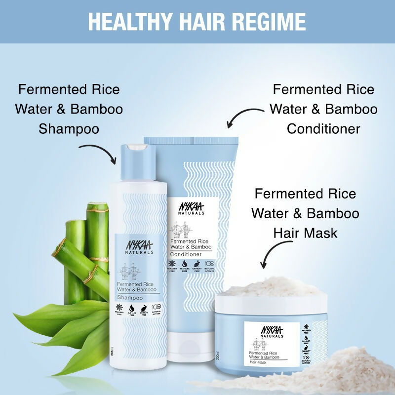 Nykaa Naturals Anti-Frizz Sulphate-Free Hair Mask With Fermented Rice Water & Bamboo - Drmedicart