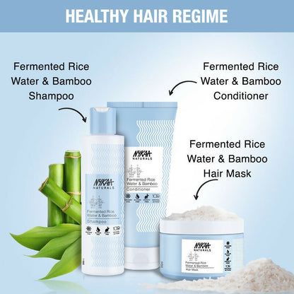 Nykaa Naturals Anti-Frizz Sulphate-Free Hair Mask With Fermented Rice Water & Bamboo - Drmedicart